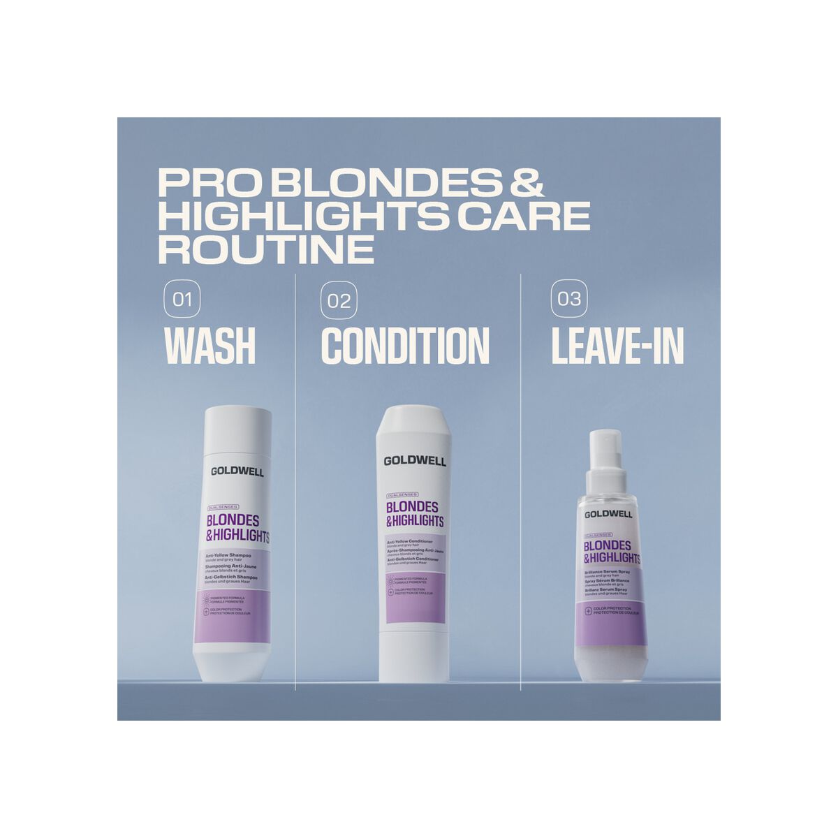 Goldwell Dualsenses Blondes & Highlights Anti-Yellow Conditioner product detail