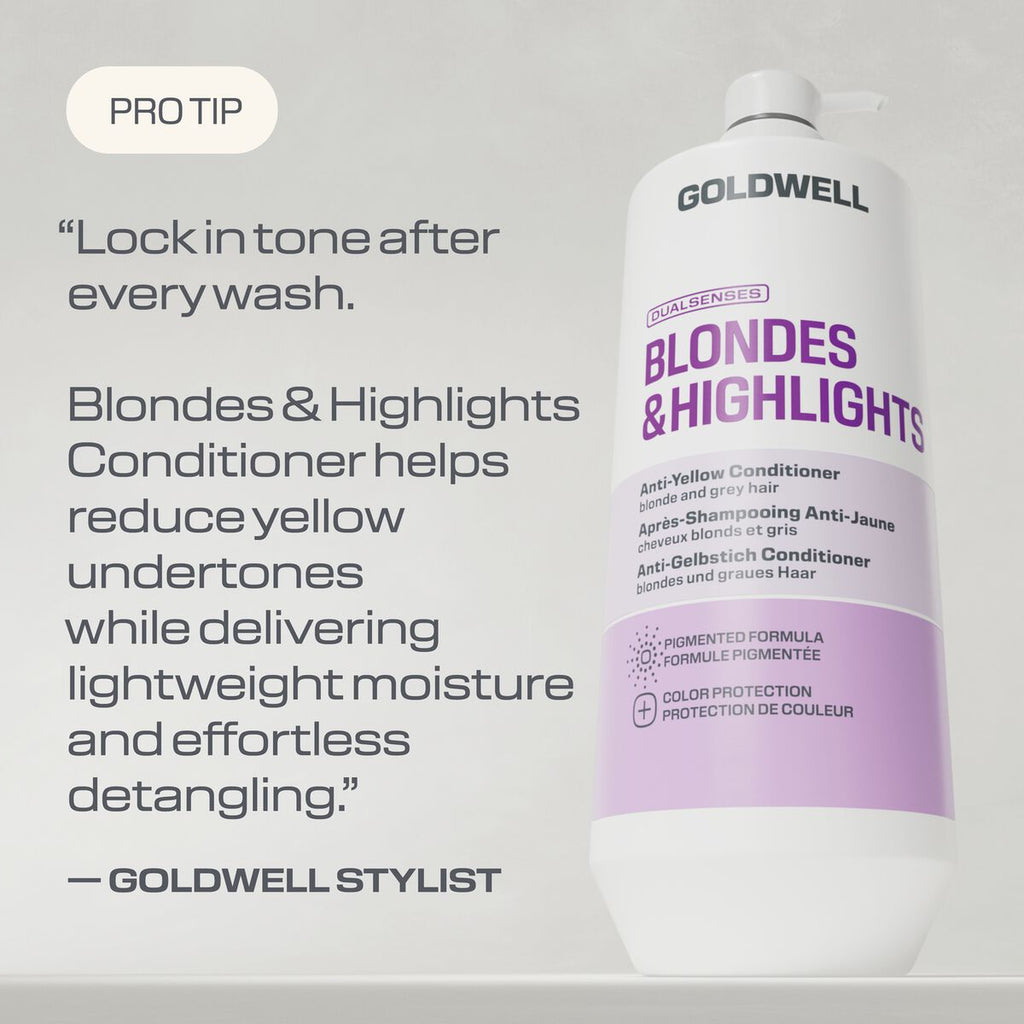 Goldwell Dualsenses Blondes & Highlights Anti-Yellow Conditioner product detail