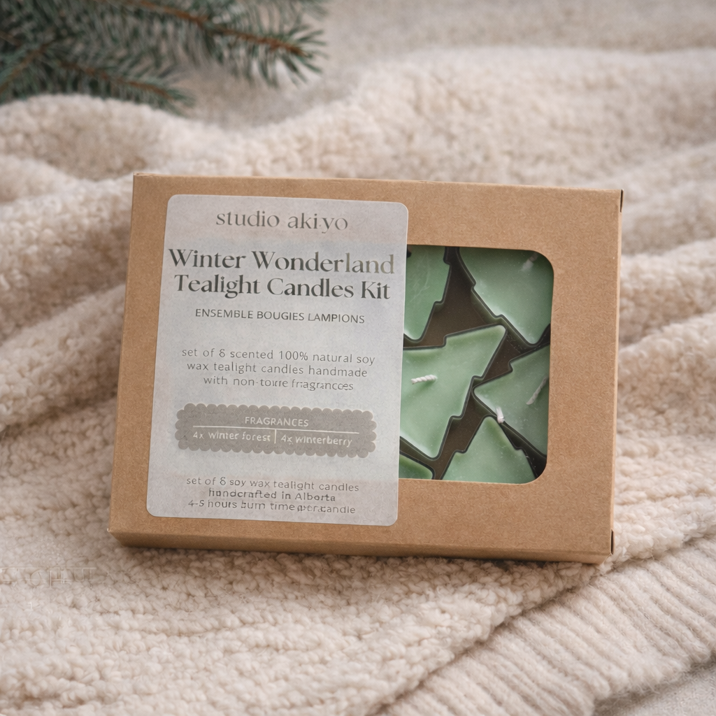 Studio Akiyo Winter Wonderland Tree Tealight Candle Set product detail