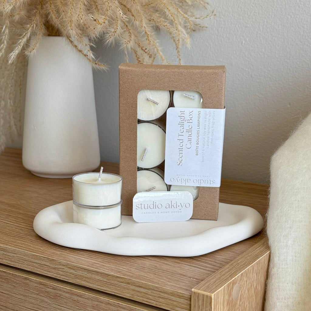 Studio Akiyo Tealight Candle Box, set of 6, product detail