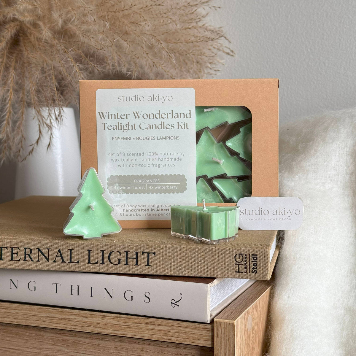 Studio Akiyo Winter Wonderland Tree Tealight Candle Set