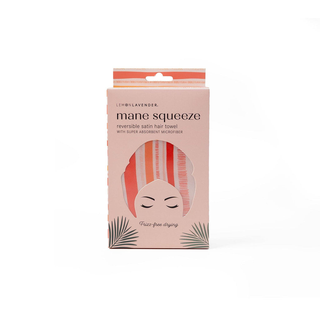 Lemon Lavender Mane Squeeze Reversible Satin Hair Towel product detail