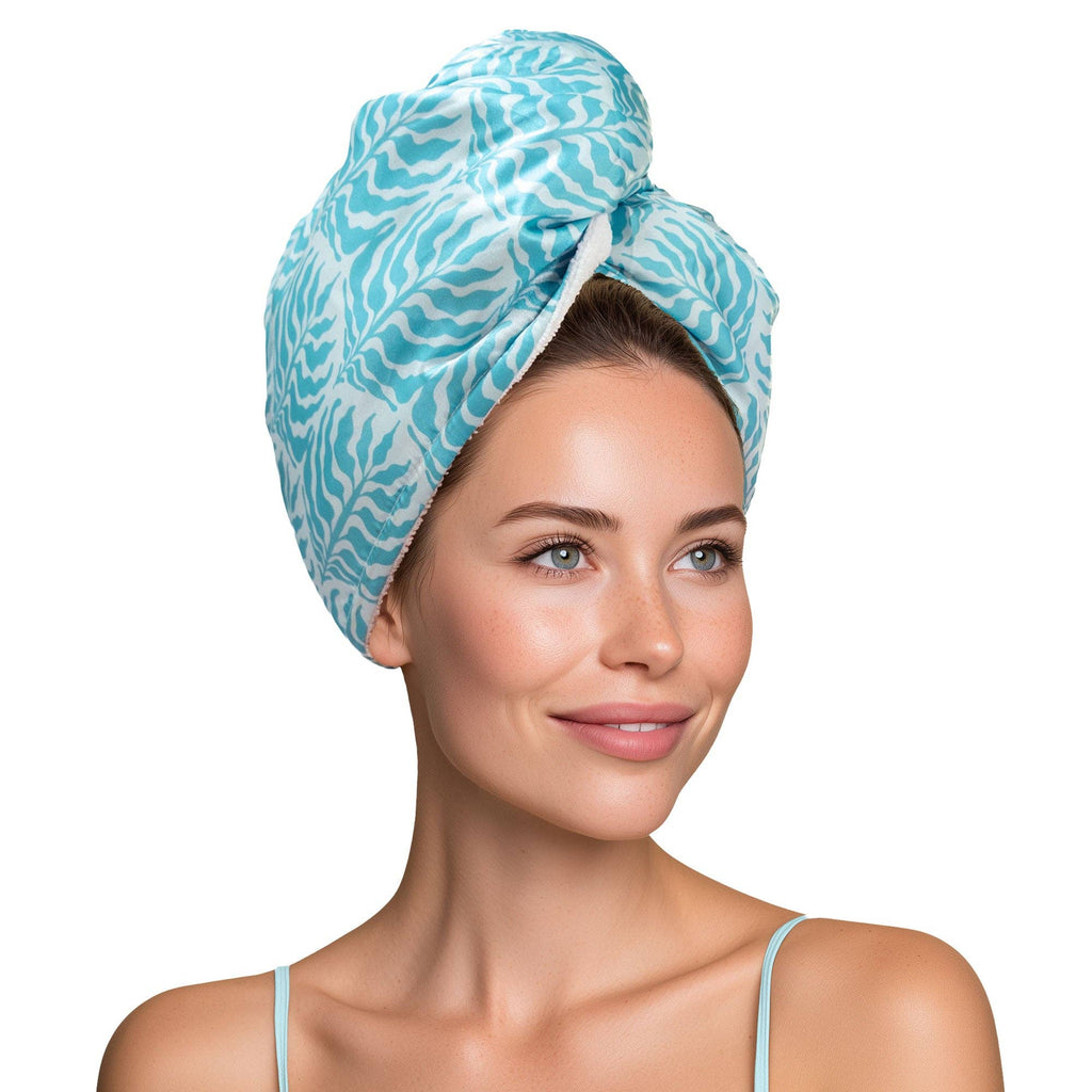 Lemon Lavender Mane Squeeze Reversible Satin Hair Towel product detail