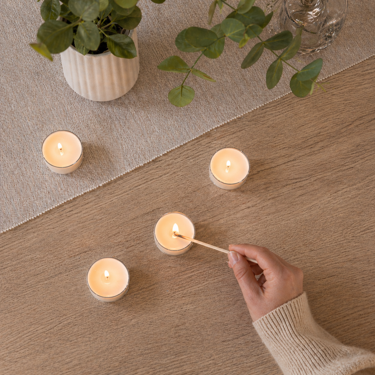 Studio Akiyo Tealight Candle Box, set of 6, product detail