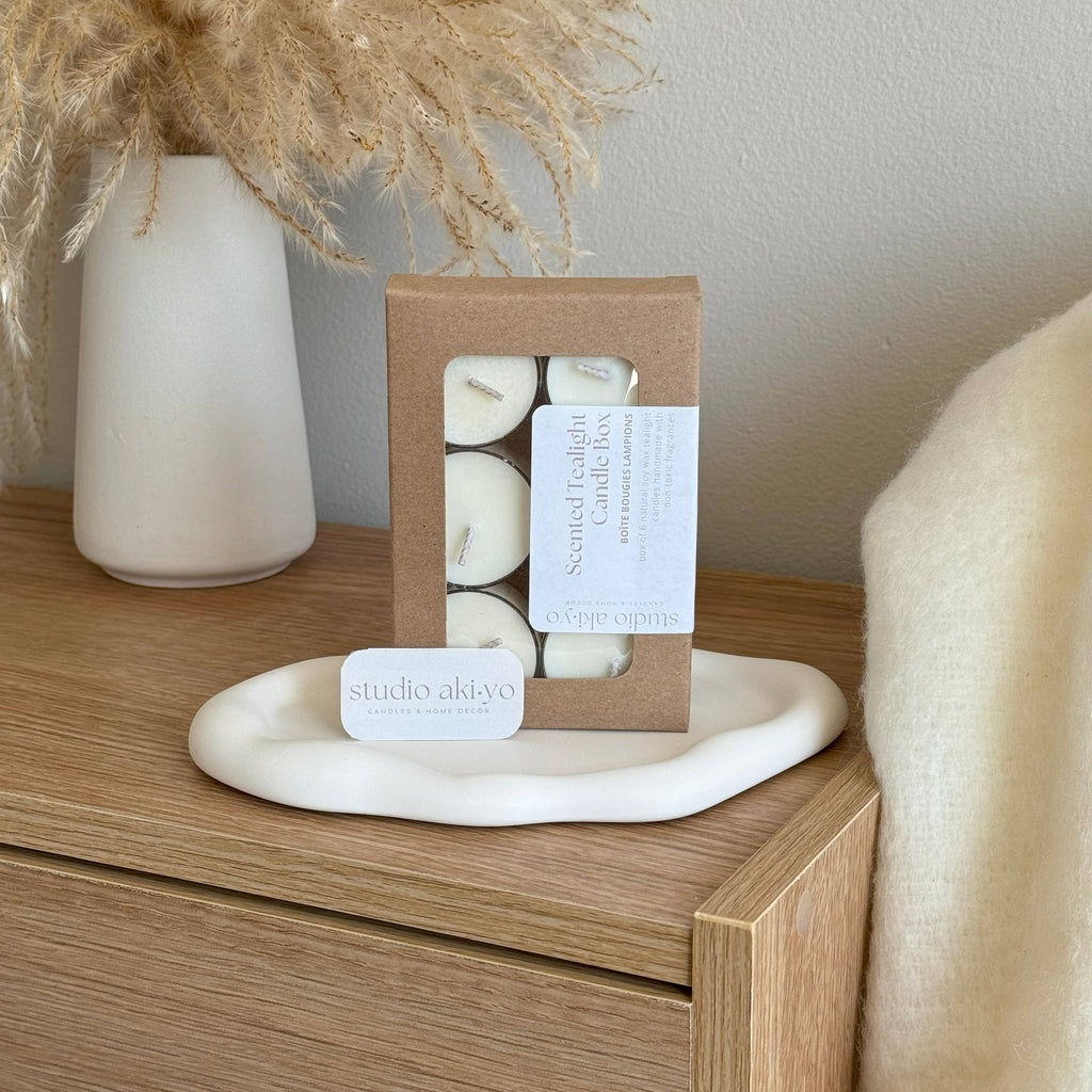 Studio Akiyo Tealight Candle Box, set of 6, product detail