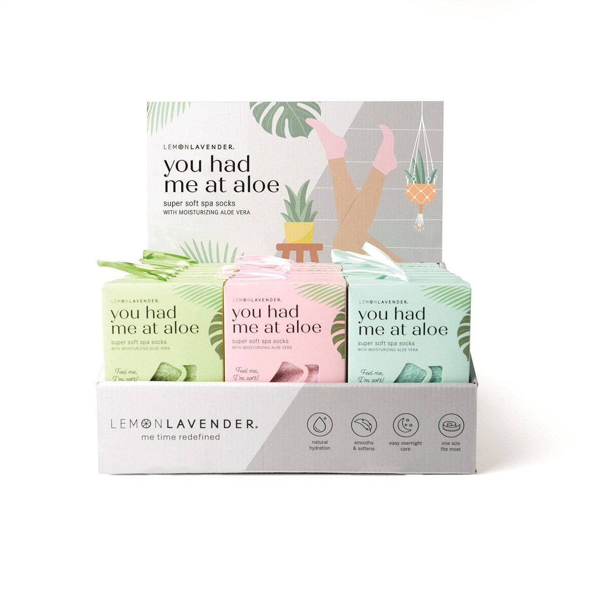 Lemon Lavender You Had Me At Aloe Spa Socks product detail