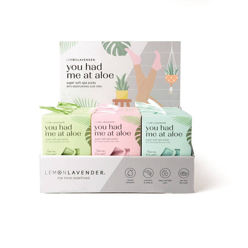 Lemon Lavender You Had Me At Aloe Spa Socks product detail