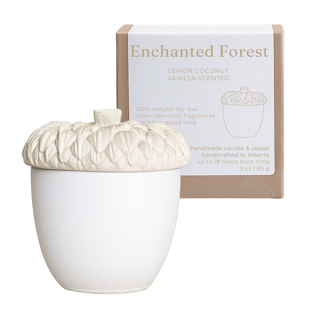 Studio Akiyo Enchanted Forest acorn soy candle