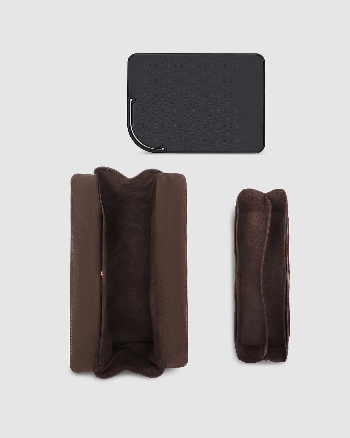 Chocolate Louenhide Margot hair tool travel case