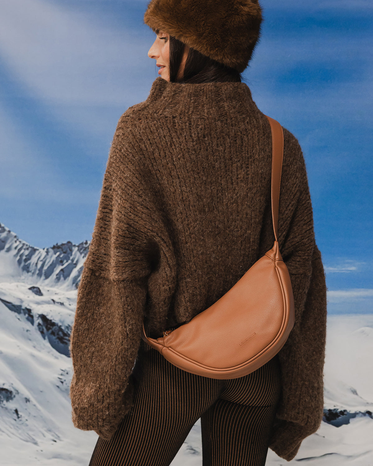 Louenhide Sylvia sling bag in toffee