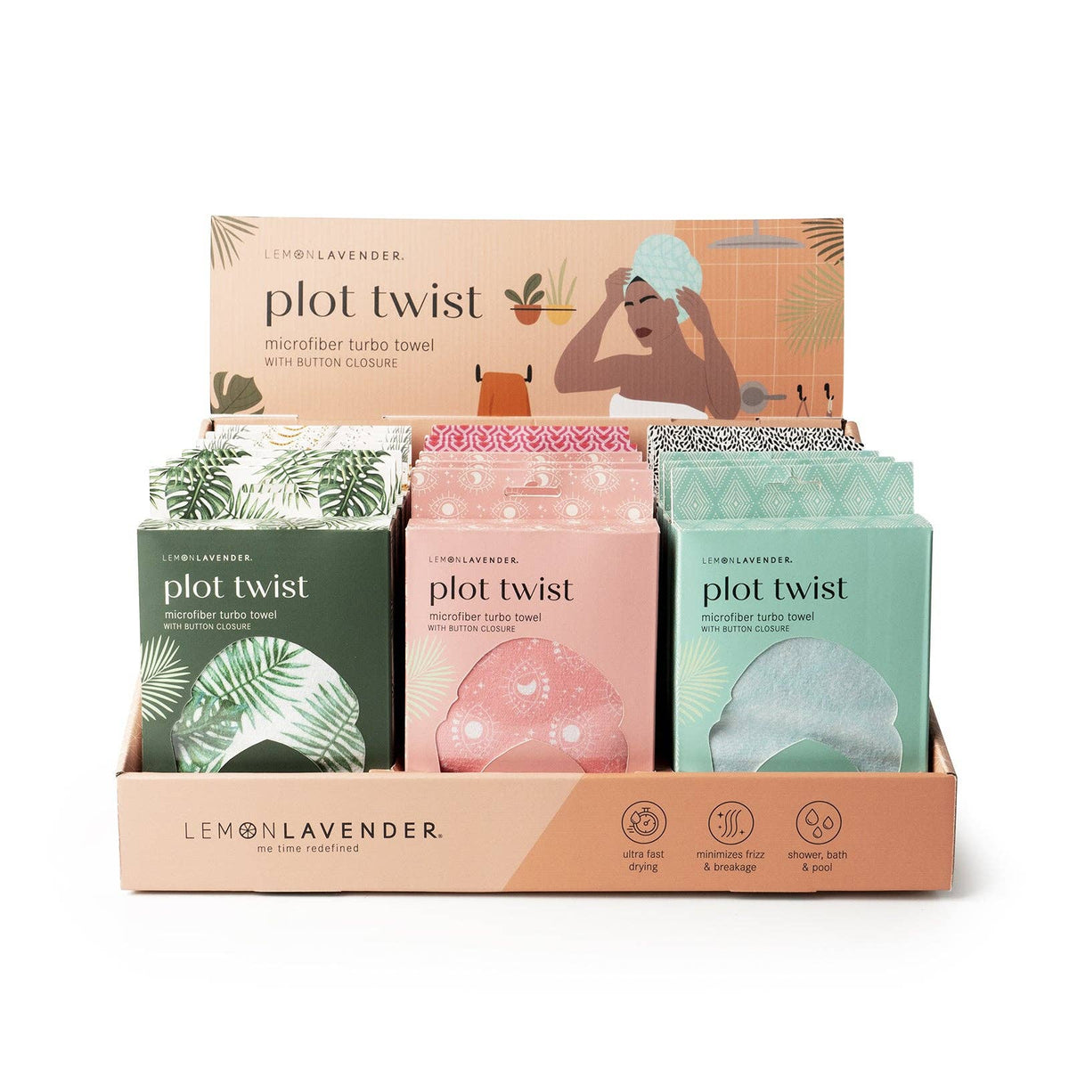 Lemon Lavender Plot Twist Turbo Towel product detail