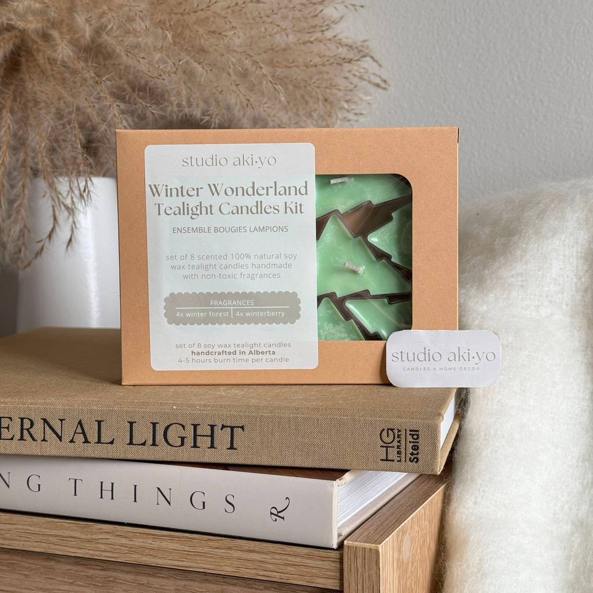 Studio Akiyo Winter Wonderland Tree Tealight Candle Set product detail