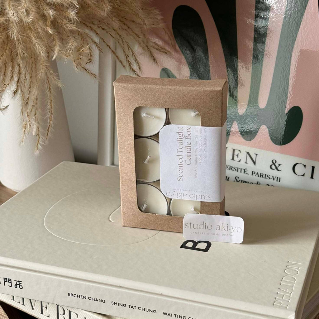 Studio Akiyo Tealight Candle Box, set of 6