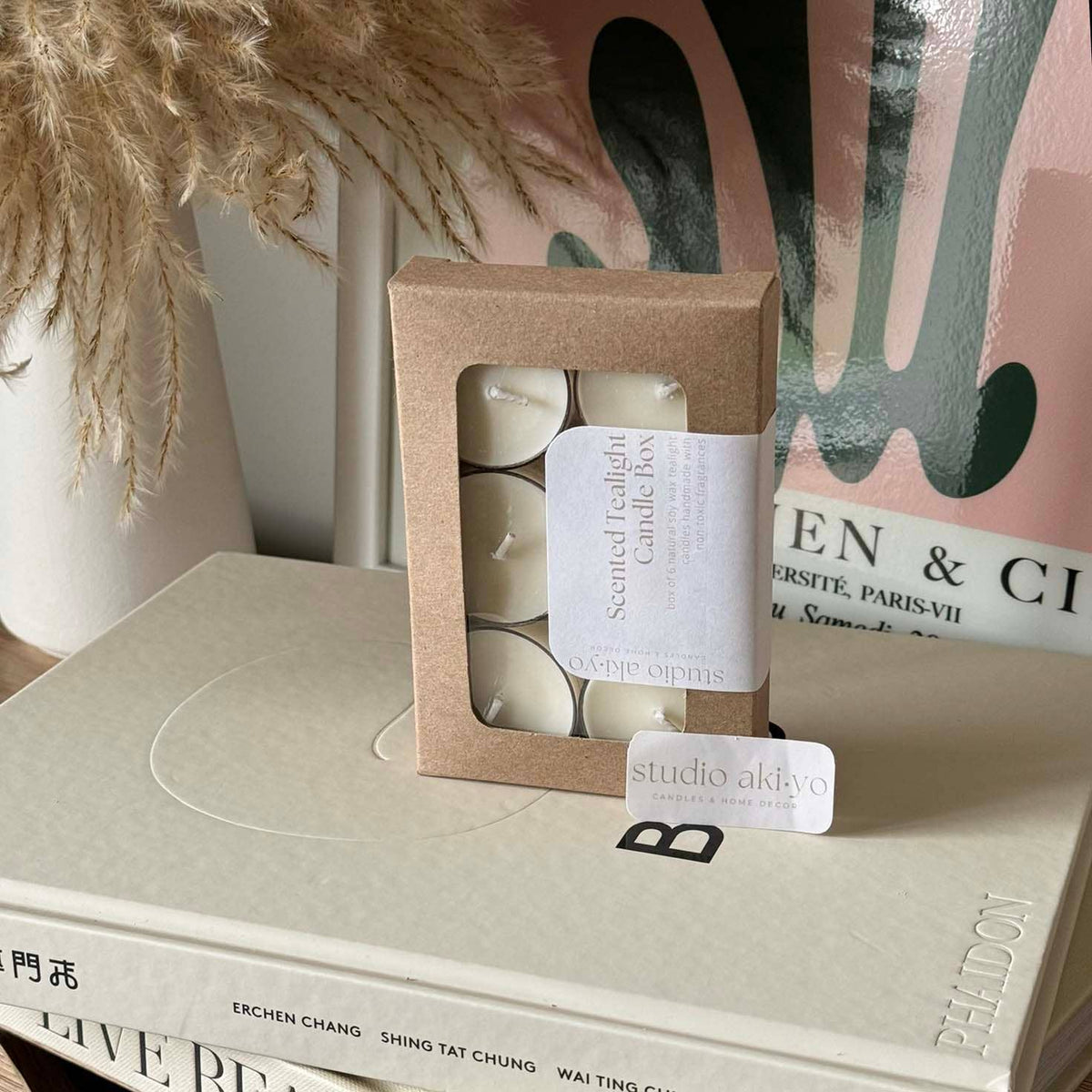 Studio Akiyo Tealight Candle Box, set of 6