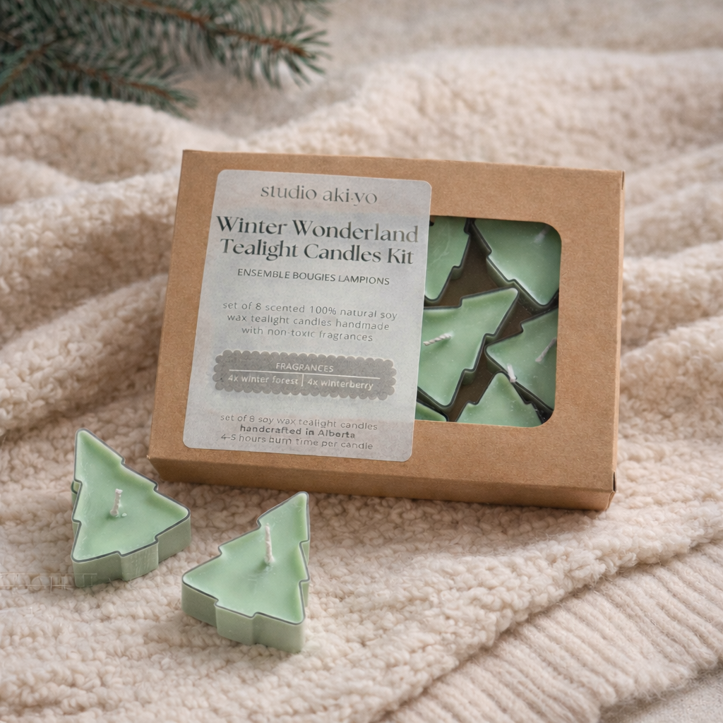 Studio Akiyo Winter Wonderland Tree Tealight Candle Set product detail