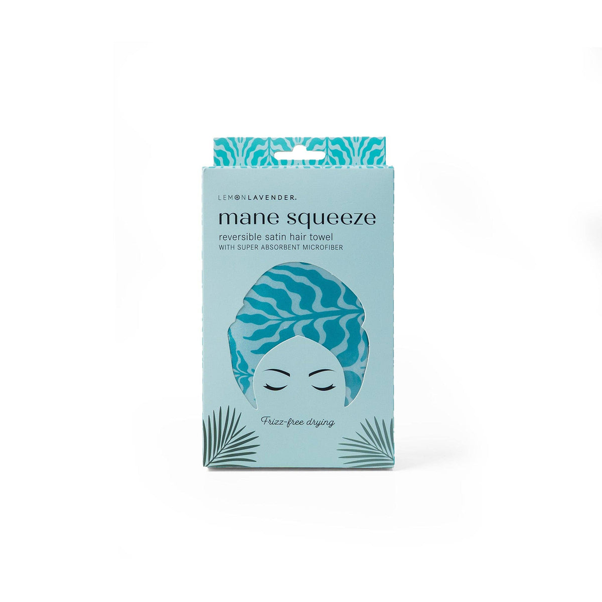Lemon Lavender Mane Squeeze Reversible Satin Hair Towel product detail