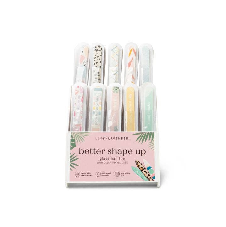 Lemon Lavender Better Shape Up Glass Nail Files product detail