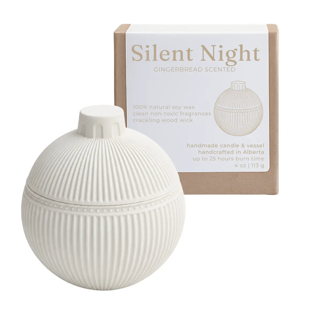 Studio Akiyo Silent Night ornament soy candle