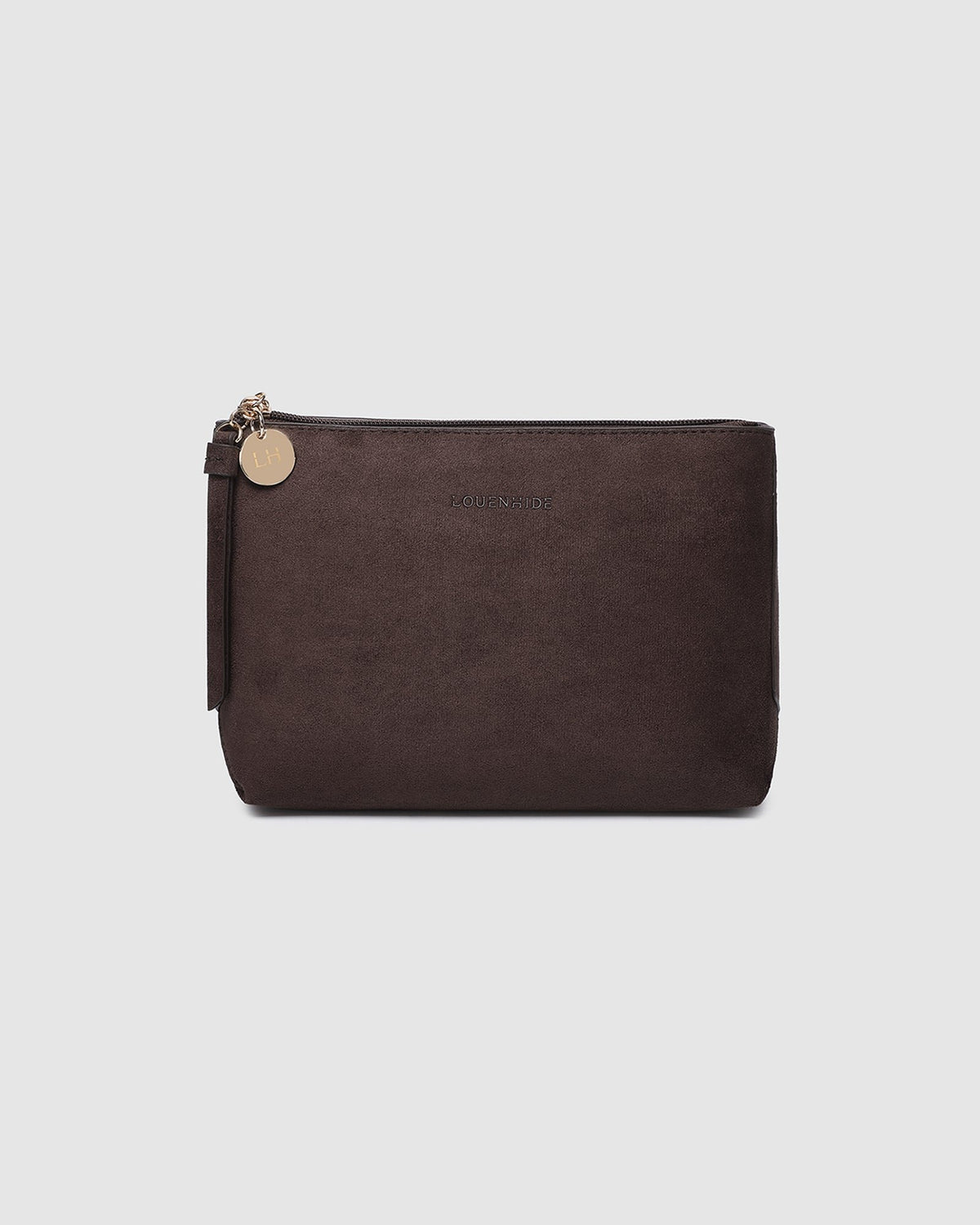 Louenhide Everyday Suede Pouch in Chocolate