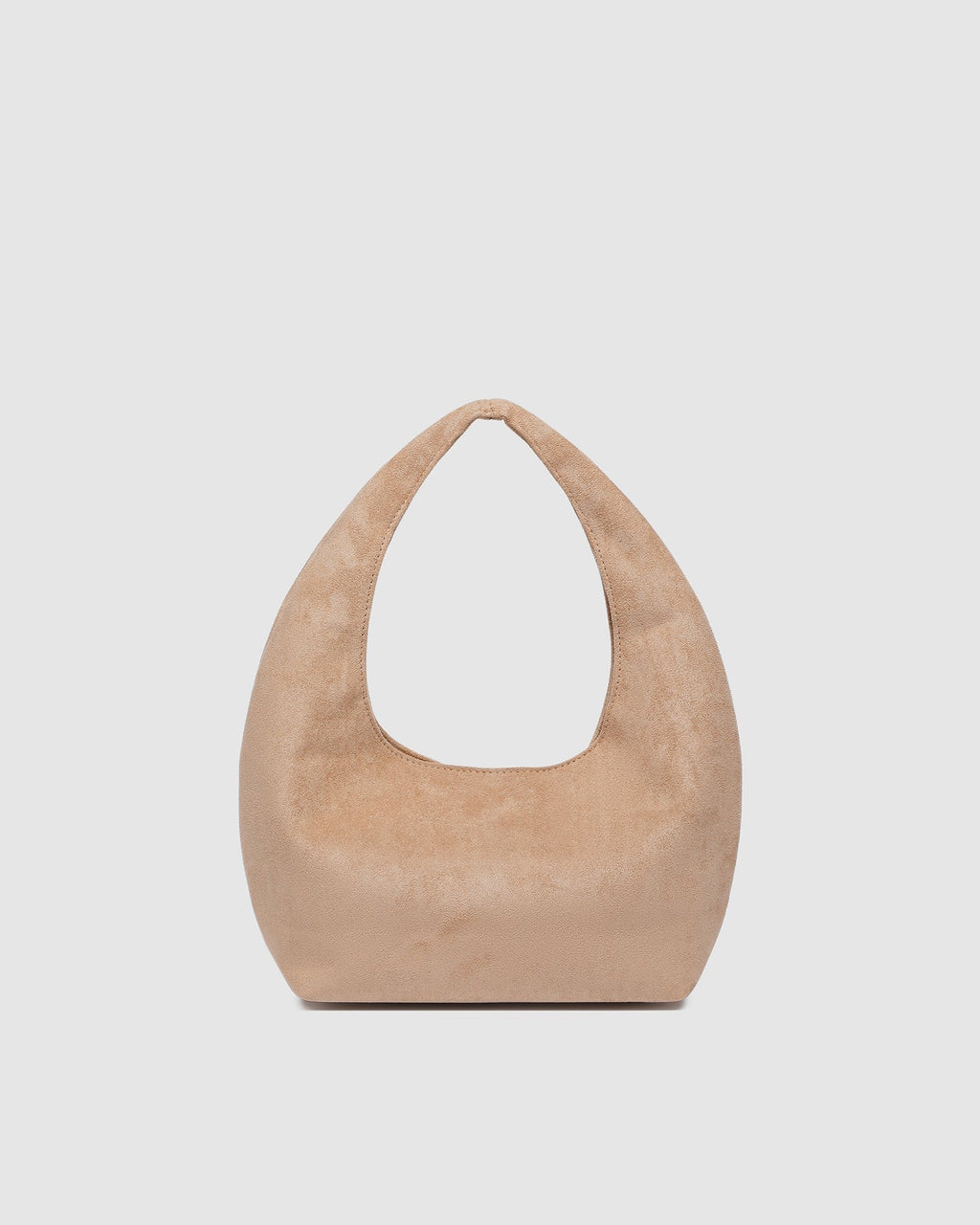 Louenhide Mini Monaco Shoulder Bag in Suede Blonde