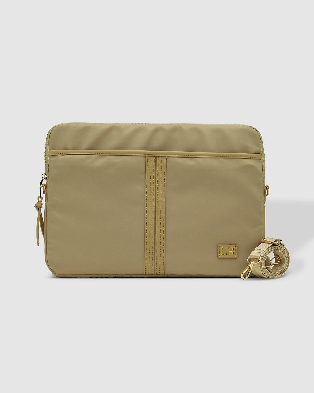Louenhide Lina Nylon Laptop Sleeve in Beige