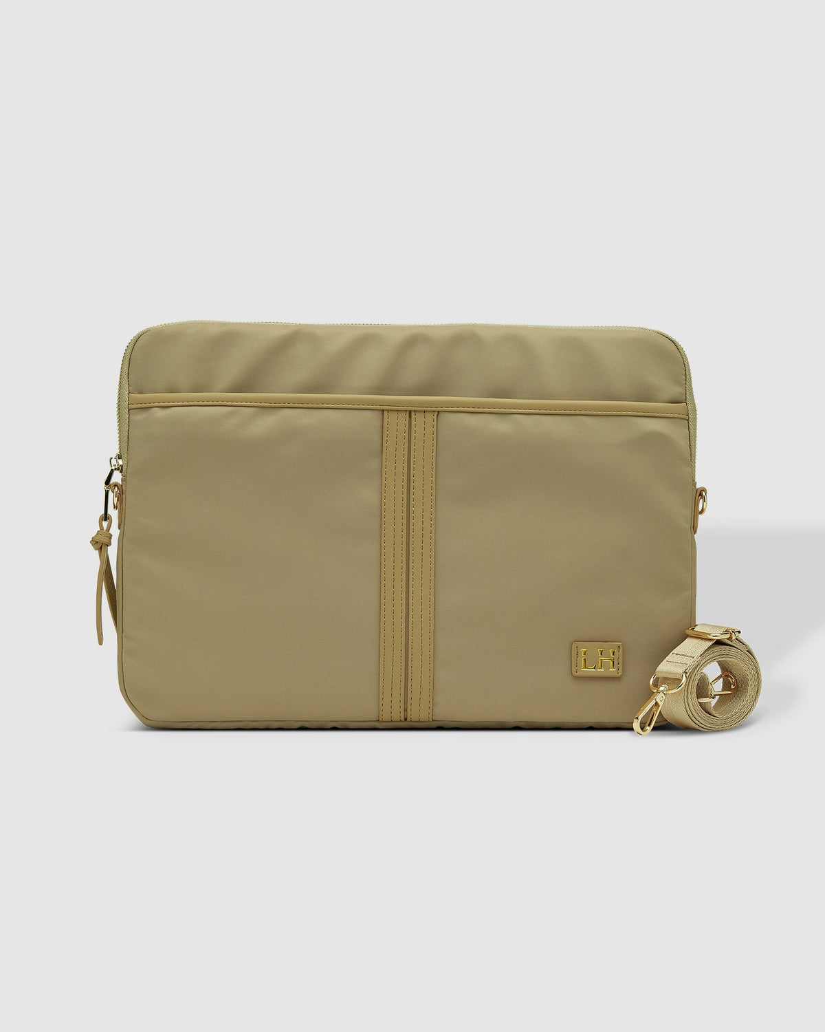 Louenhide Lina Nylon Laptop Sleeve in Beige